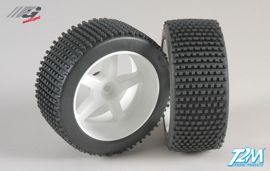 FG Mini pin S OR tires glued white (2p)