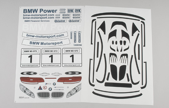 FG Aufklebersatz BMW M3 ALMS Set