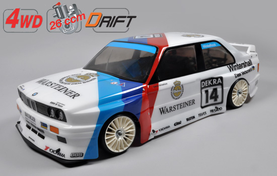 voiture FG 4WD 510 Drift Chassis + BMW M3 E30 Kar.