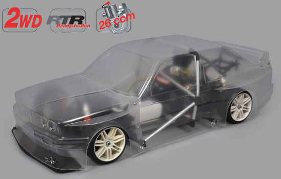 voiture FG 2WD Challenge RTR chassis + E30 glasklar