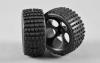 FG OR Bug. tires S wide glued black (2p)