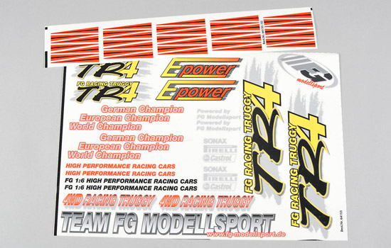 t2m Modell Aufkleber TR4 Set