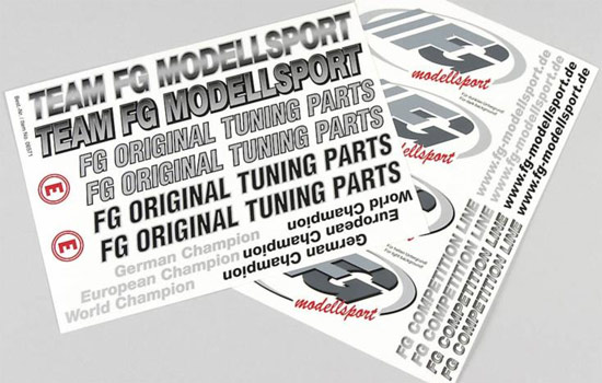 carrosserie FG FG Modell-Aufkleber Set