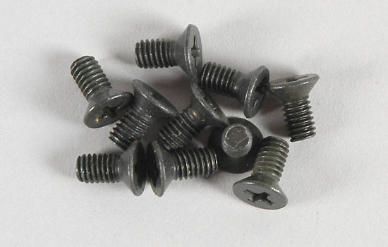 FG Coun.screw w.cross rec.M4x6mm (10p)