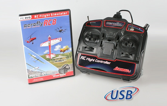 simulateur Ikarus Aerofly RC8 avec game commander