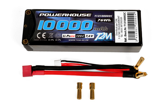 T2M Akku 2S HV/7,6V 10.000 mAh 120C