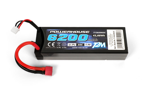 T2M Akku 2S/7,4V 6200 mAh 50C