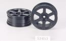 Tamiya Jantes 6 bâtons 24,6mm noires